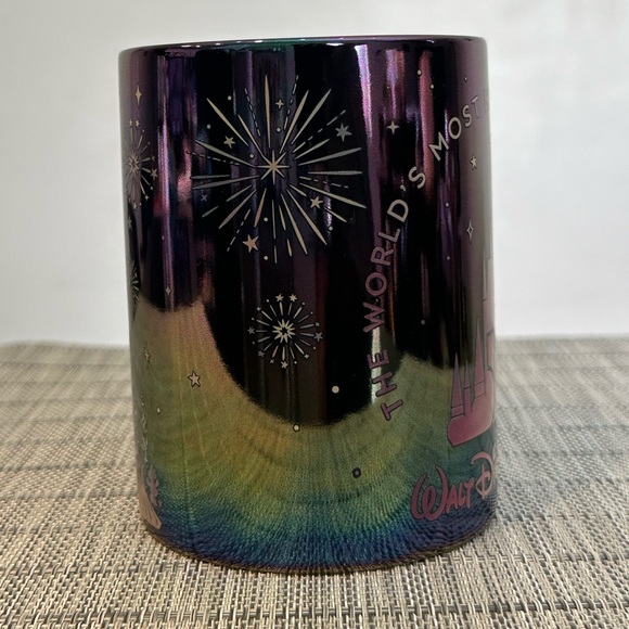 NEW!! Disney Parks Disneyworld 50th Anniversary Iridescent Coffee Mug - Picture 3 of 11